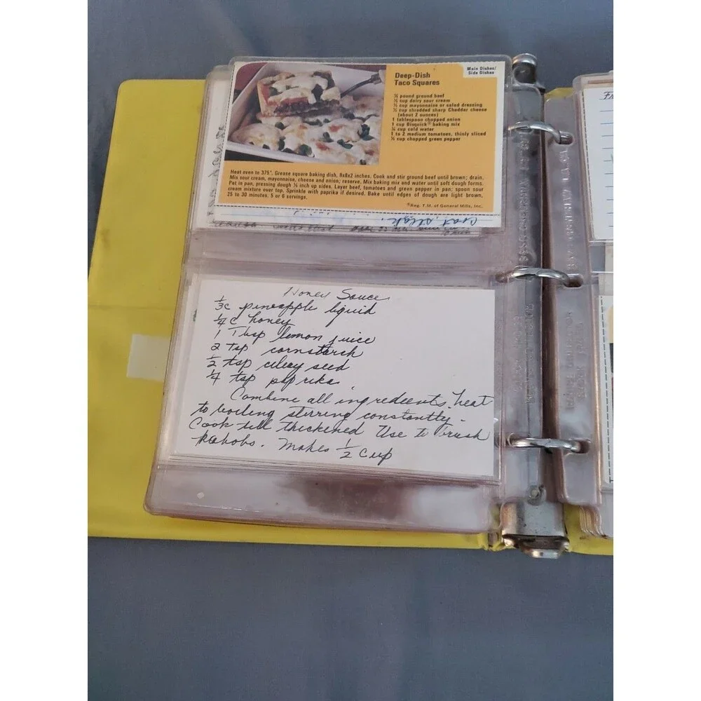 Vtg Deluxe Recipe Binders W/ Inserts The Recipe Collector Books Over 150 Recipe